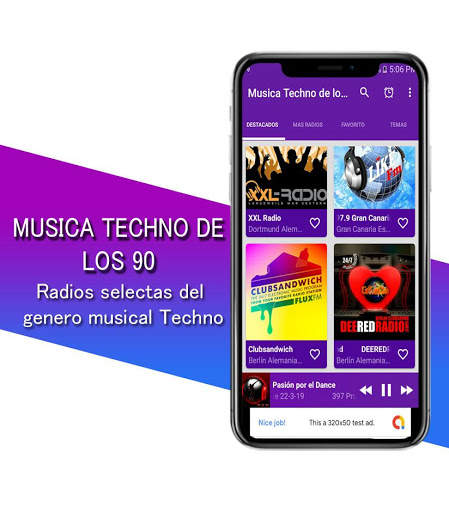 Music Techno delos 90 - Free Techno Music screenshot 1
