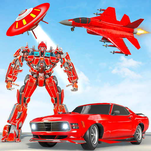 Air Robot Car Transforming Games Jet Robot Games icon