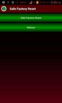 Safe Factory Reset स्क्रीनशॉट 1