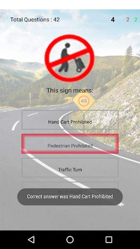 Driving theory test - Traffic signals test screenshot 3