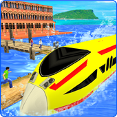 Water Surfing Train Simulator icon