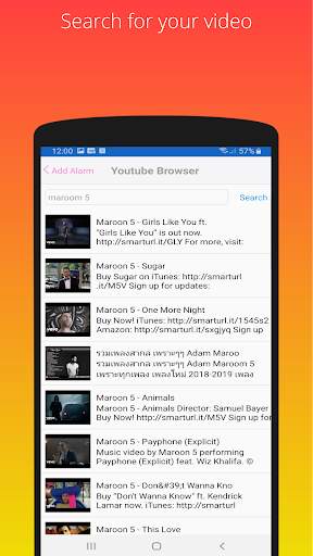 uAlarm - a simple yet valuable YouTube video alarm screenshot 4