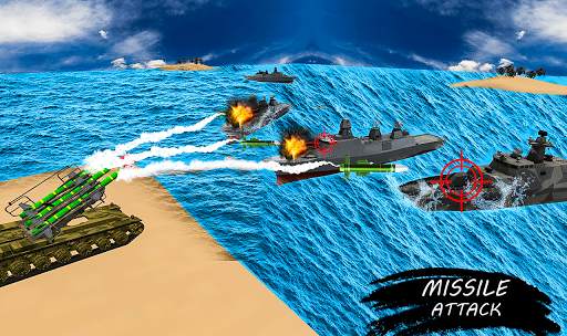 Missile Launcher Battleship:Island Naval Attack screenshot 11