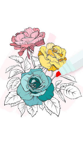 Flowers Coloring Books screenshot 7