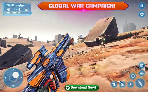 Sci-Fi Cover Fire 3D Shooting screenshot 5