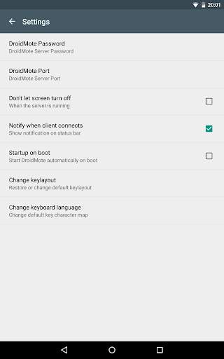DroidMote Server (root) screenshot 6