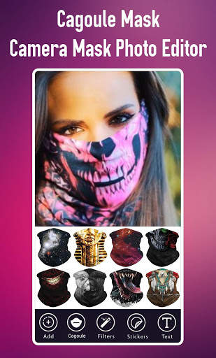 Cagoule Mask Half Face - Camera Mask Photo Editor screenshot 5