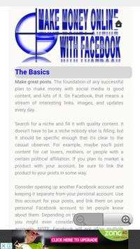 Make Money Online with Facebook screenshot 2