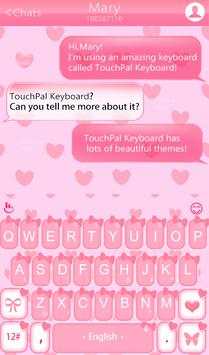Cute Pink Bow Keyboard Theme screenshot 2