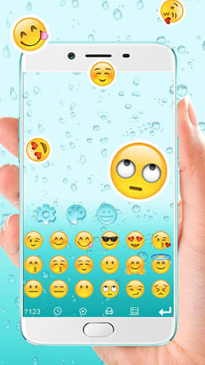 blue drop keyboard theme screenshot 2