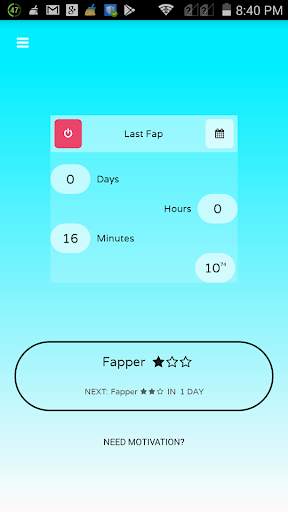 Fap Track - fapping tracker screenshot 1
