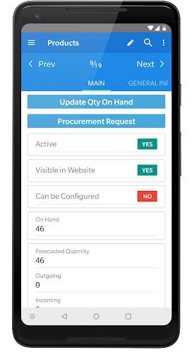 mERP: Odoo mobile app for systems with custom apps screenshot 5