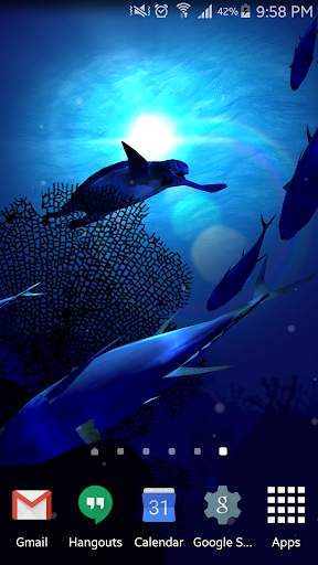 Ocean Blue 3D Live Wallpaper screenshot 6