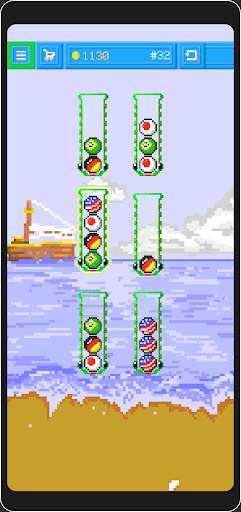 Pixel Sort Puzzle: Funny Balls screenshot 2