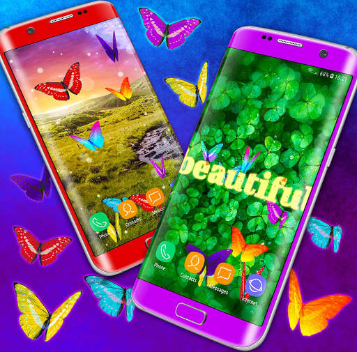Butterflies Live Wallpaper 🦋 Neon 4K Wallpapers screenshot 2