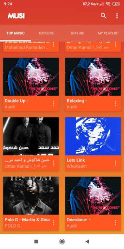 Musi Stream : Simple Free Music Streaming Player screenshot 2