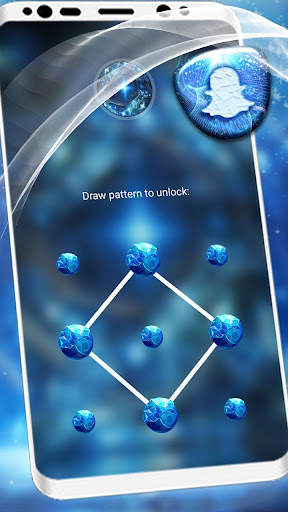 Blue Fractal Art Theme screenshot 4