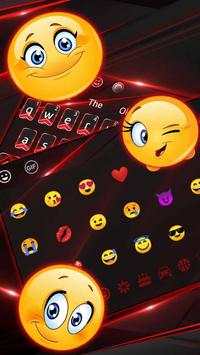 Thème du clavier noir rouge affaires screenshot 3
