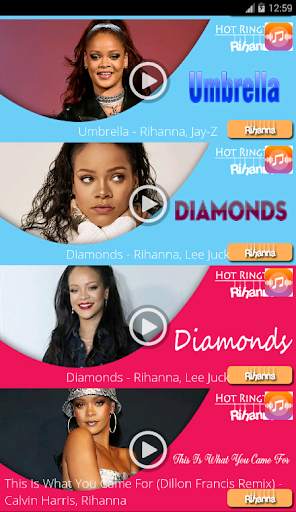 Rihanna Hot Ringtones screenshot 3