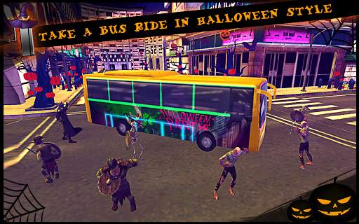 Halloween Bus Kota Simulator screenshot 2