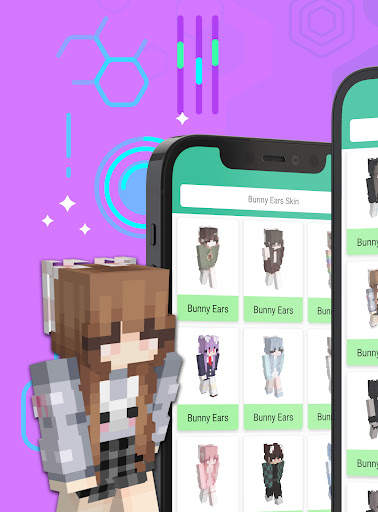 Bunny Ears Skin For Minecraft screenshot 1