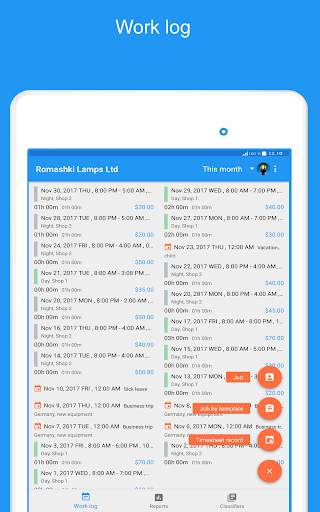 Express Worklog - timesheet, work time tracker screenshot 11