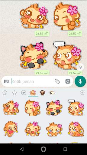Funny Crazy Monkey Stickers screenshot 8