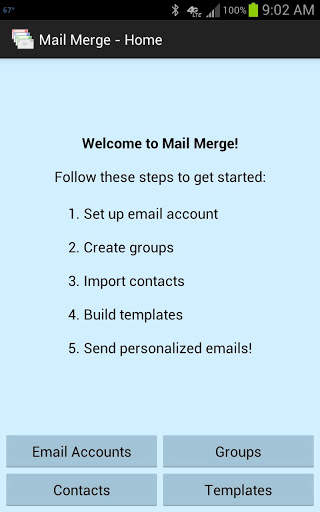 Mail Merge Lite screenshot 1