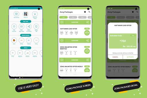 All Network Packages 2020 (Jazz Zong Ufone Telenr) screenshot 12