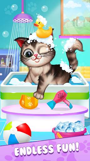 My Fluffy Kitty: Talking Pet DayCare Game For Kids screenshot 2