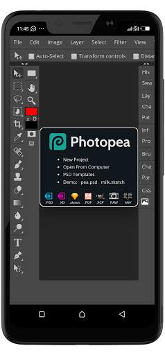 Photopea lite screenshot 2