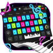 Colorful Midi Music Keyboard Theme 10001002