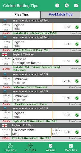 VIP Betting Tips Cricket screenshot 2