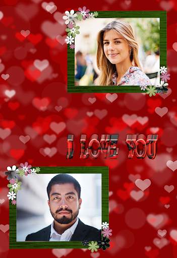I Love You Dual Photo Frame Album Maker 4 تصوير الشاشة