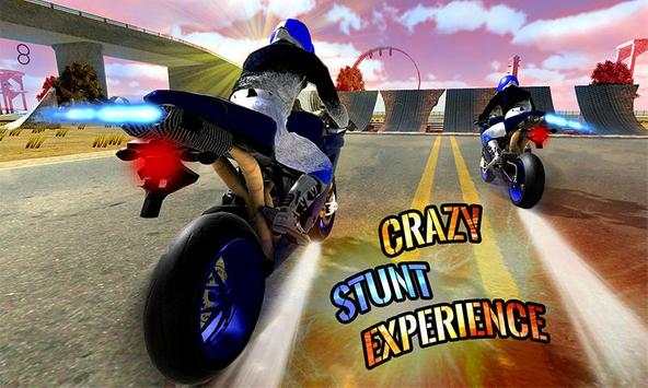 Crazy Bike Rider Stunt Race 3D screenshot 3