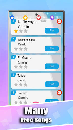 Camilo On Piano Tiles screenshot 2