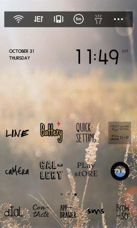 Letter LINE Launcher theme screenshot 3