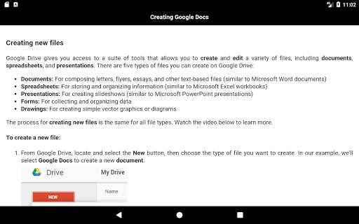 Learn Google Drive 6 تصوير الشاشة