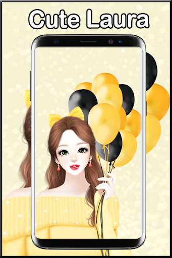 Cute Laurra Girl Wallpaper screenshot 2