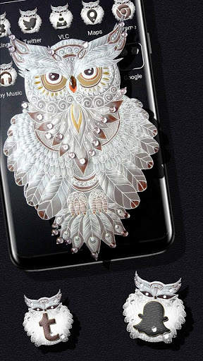 White Owl Launcher Theme screenshot 4