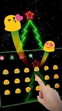 Neon Merry Christmas Keyboard 3 تصوير الشاشة