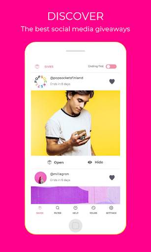Giveaway App - Win products for free screenshot 1