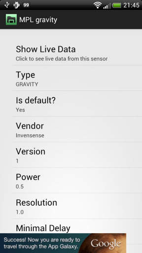 3D Sensors Explorer screenshot 2