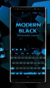 Modern Black blue Keyboard 3 تصوير الشاشة