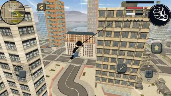 Stickman Rope Hero Police Town Simulator screenshot 3