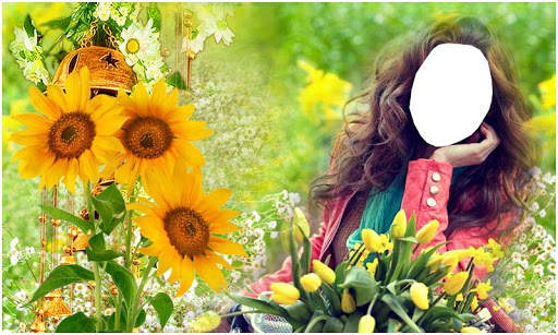 Women With Flowers Photo Suit screenshot 4