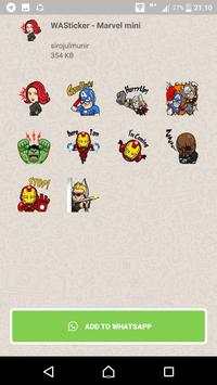 Stickers for Whatsapp Sticker MARVEL mini Heroes screenshot 4