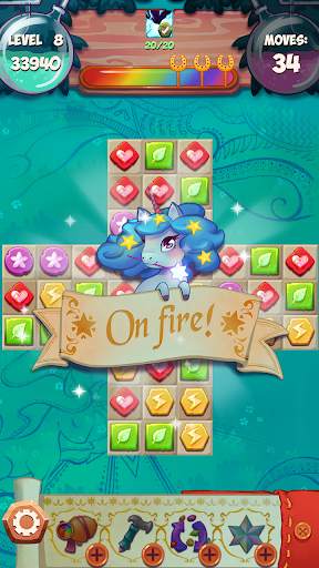 Unicorn Forest Fruit Match 3 screenshot 3