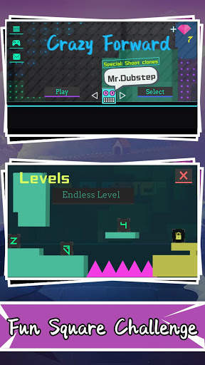 Crazy forward-funny click square jump combat game screenshot 2