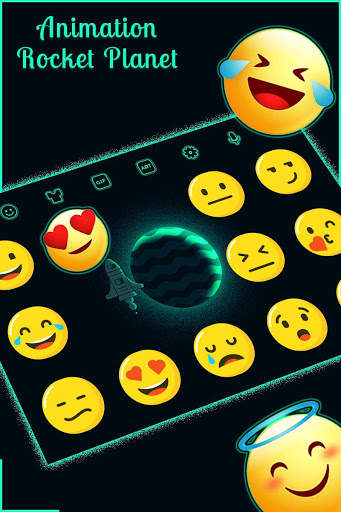 Animation Rocket Planet Keyboard screenshot 3